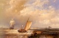 Un hollandais rose à la mer avec la livraison au delà de Abraham Hulk Snr Bateau paysage marin